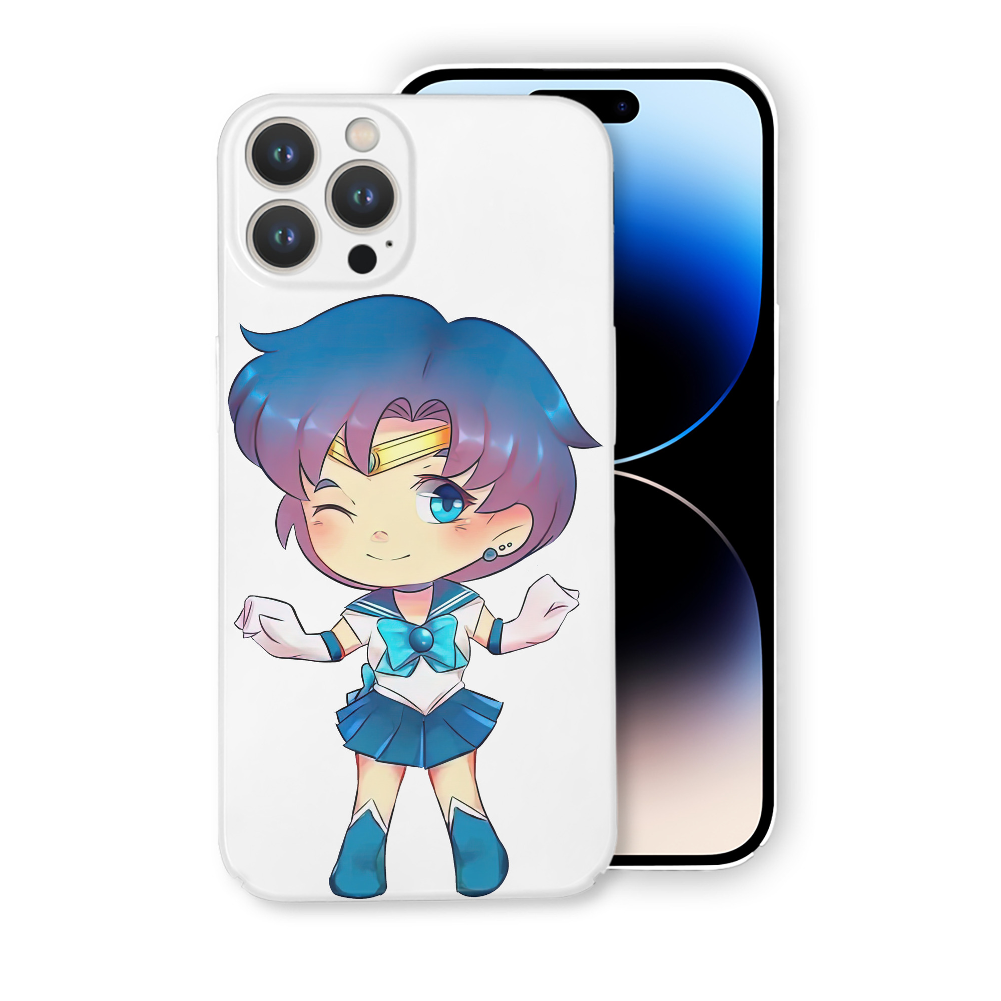 （画像用） 美少女戦士セーラームーン 水野 亜美 みずの あみ Sailor Moon Mizuno Ami 【iPhone 14シリーズ対応】ハードケース
